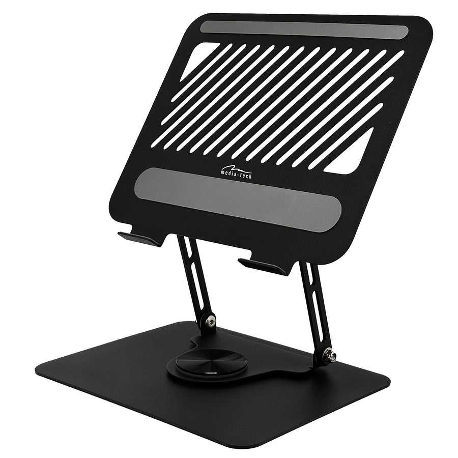 Media-Tech MT2662 Soporte ergonómico ajustable y giratorio para portátil 10-17