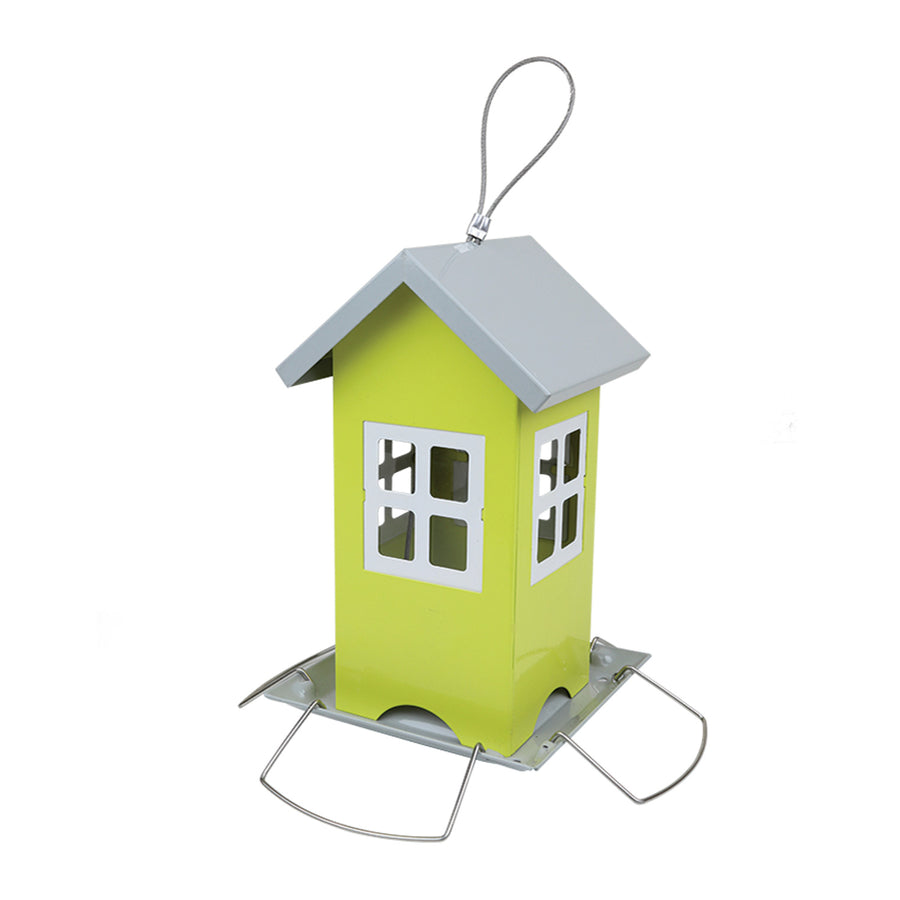 Alimentador metálico - casa, dimensões: largura 20,5 cm, altura 19,5 cm, Greenmill GR2028