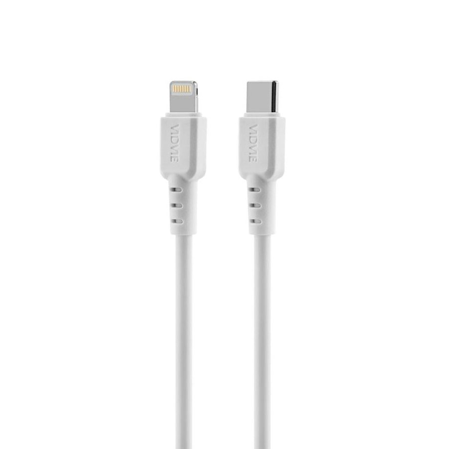 Cargador de red VIDVIE, 3A, 65W, 2x USB-C, 1x USB, cable USB-C/Iphone, PLE262