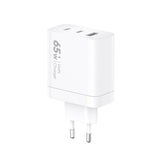 Cargador de red VIDVIE, 3A, 65W, 2x USB-C, 1x USB, cable USB-C/Iphone, PLE262