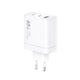 Cargador de red VIDVIE, 3A, 65W, 2x USB-C, 1x USB, cable USB-C/Iphone, PLE262