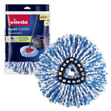 Vileda H2prO Reemplazo de mopa, microfibra, lavable, cabeza triangular, 178330