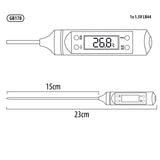 Termómetro/sonda para alimentos, VerdeAzul, longitud de la sonda 15 cm, rango de temp. -50°C a +300°C., precisión 0,1°C, GB178, 3 uds.