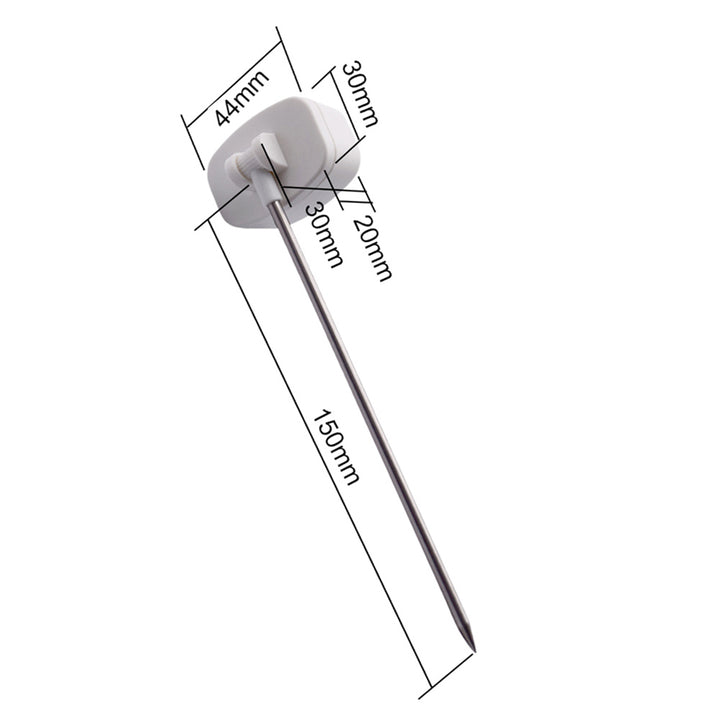 Termómetro/sonda para alimentos, VerdeAzul, longitud de la sonda 15 cm, rango de temperatura -50°C a +300°C., precisión 0,1°C, GB382, 3 piezas