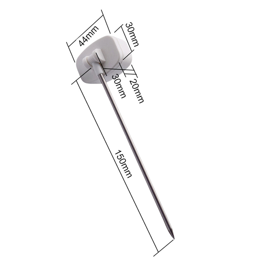 Termómetro/sonda para alimentos, VerdeAzul, longitud de la sonda 15 cm, rango de temperatura -50°C a +300°C., precisión 0,1°C, GB382, 3 piezas