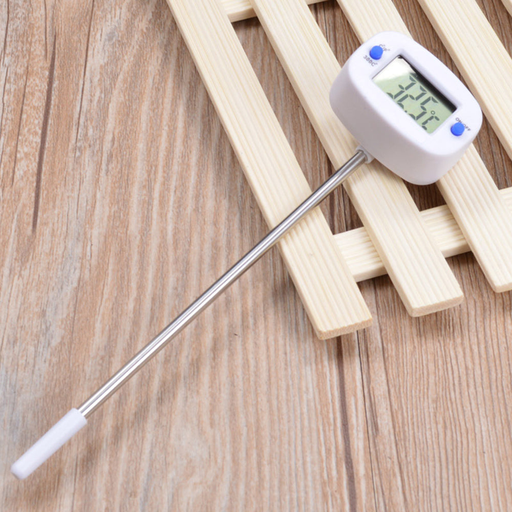 Termómetro/sonda para alimentos, VerdeAzul, longitud de la sonda 15 cm, rango de temperatura -50°C a +300°C., precisión 0,1°C, GB382, 3 piezas