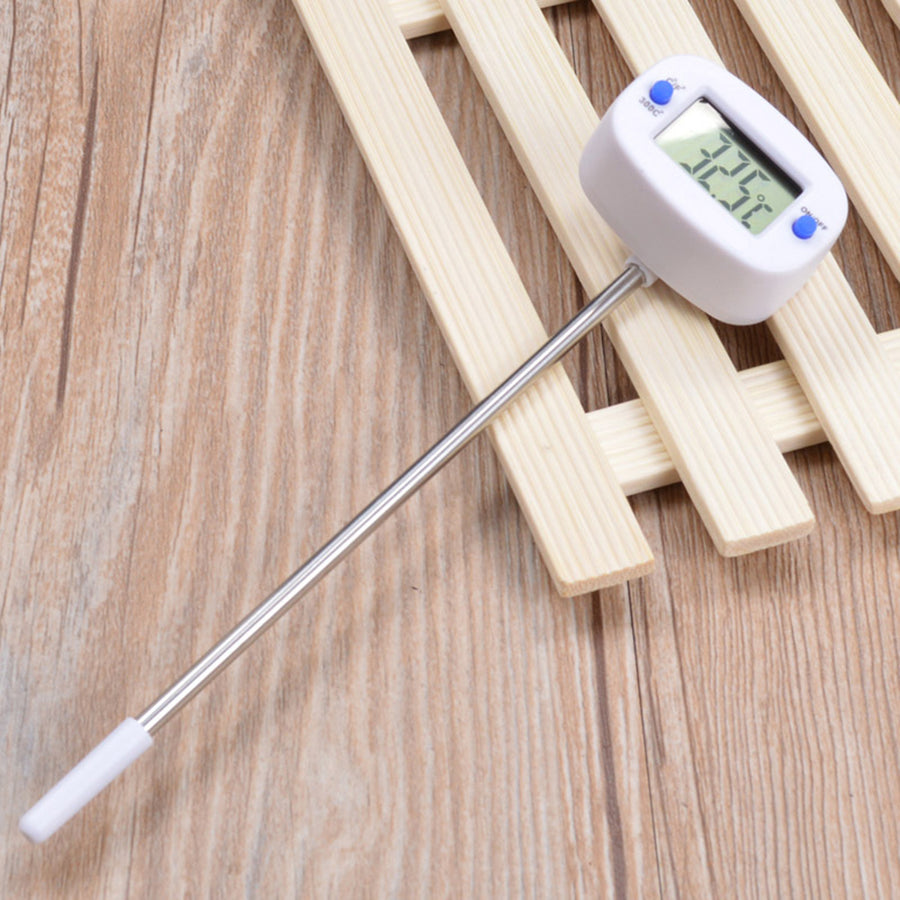 Termómetro/sonda para alimentos, VerdeAzul, longitud de la sonda 15 cm, rango de temperatura -50°C a +300°C., precisión 0,1°C, GB382, 3 piezas