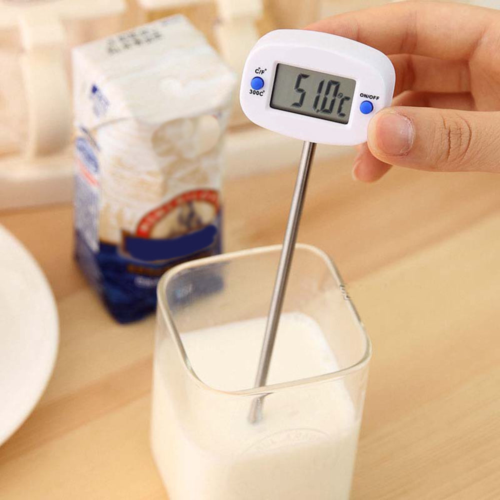 Termómetro/sonda para alimentos, VerdeAzul, longitud de la sonda 15 cm, rango de temperatura -50°C a +300°C., precisión 0,1°C, GB382, 3 piezas
