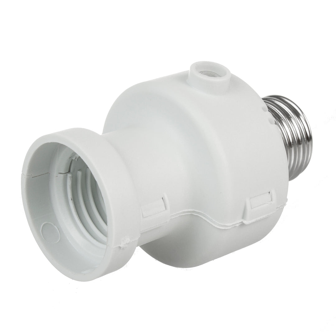 Portabombillas Maclean, E27, máx. 100W, con sensor crepuscular, temporizador, blanco, MCE21W, 2 piezas