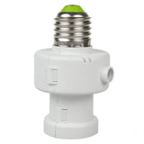 Portabombillas Maclean, E27, máx. 100W, con sensor crepuscular, temporizador, blanco, MCE21W, 2 piezas