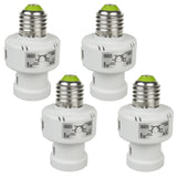 Portabombillas Maclean, E27, máx. 100W, con sensor crepuscular, temporizador, blanco, MCE21W, 4 piezas