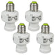Portabombillas Maclean, E27, máx. 100W, con sensor crepuscular, temporizador, blanco, MCE21W, 4 piezas