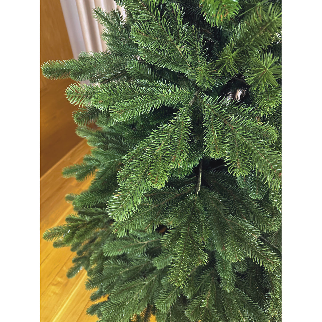 Árbol de Navidad artificial, abeto natural, 100% PE, altura 200 cm