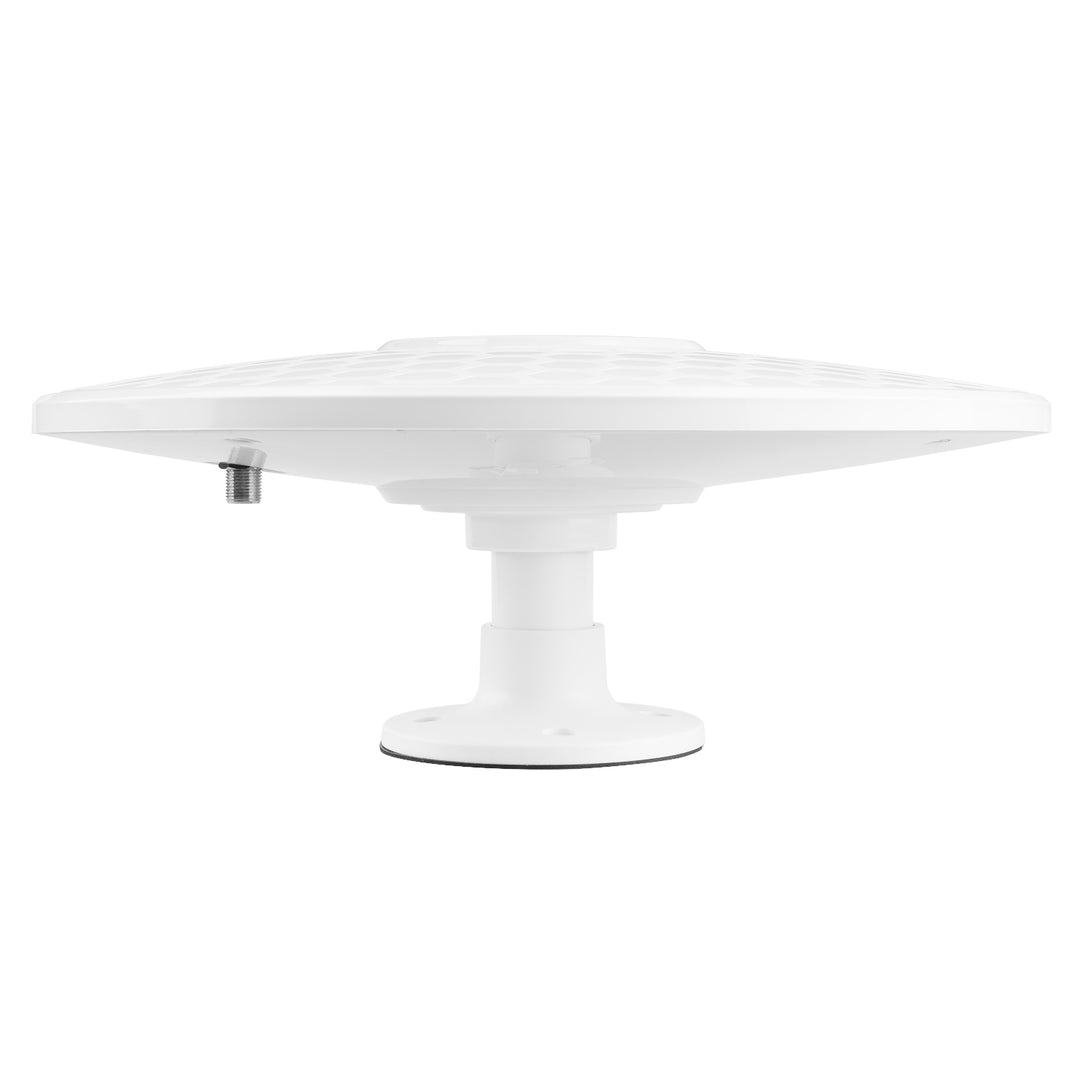 Antena omnidireccional Maclean DVB-T/T2 HEVC, activa, camper, fijación central por cable, MCTV-104