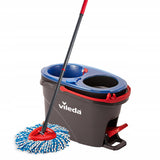 Mopa rotativa Vileda, dos cámaras, sistema de centrifugado, barra plegable, fácil limpieza de esquinas, turbo H2prO + cartucho extra