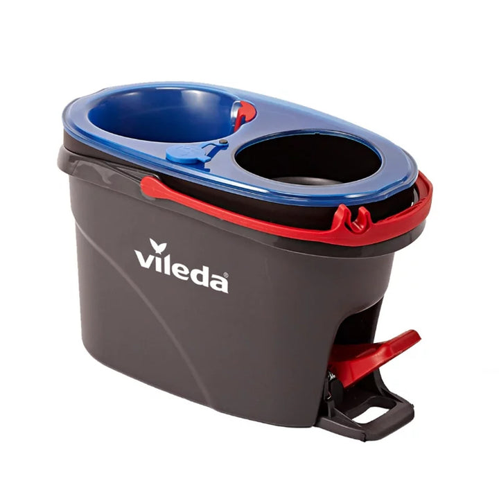 Mopa rotativa Vileda, dos cámaras, sistema de centrifugado, barra plegable, fácil limpieza de esquinas, turbo H2prO + cartucho extra