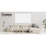 Calefactor por infrarrojos Cronos, 800 W, superficie mate, ultrafino, Carbon P800