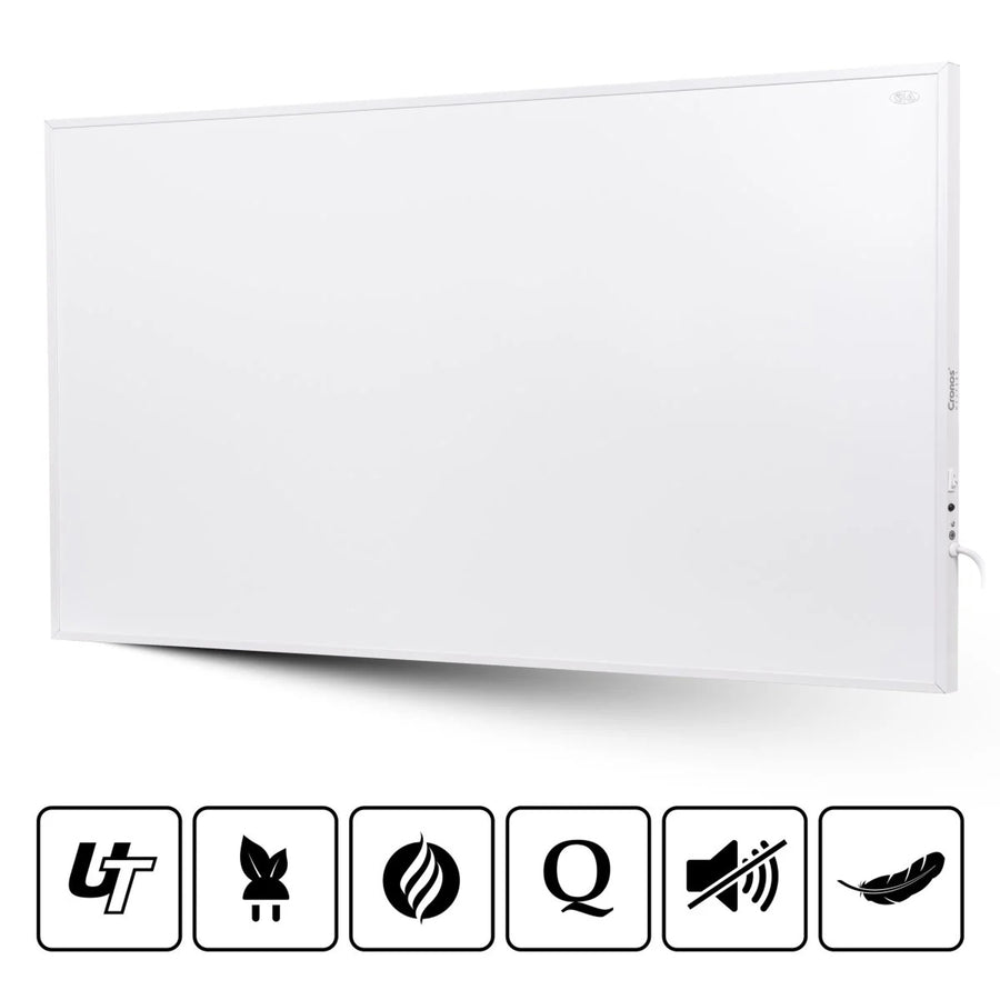Calefactor por infrarrojos Cronos, 800 W, superficie mate, ultrafino, Carbon P800