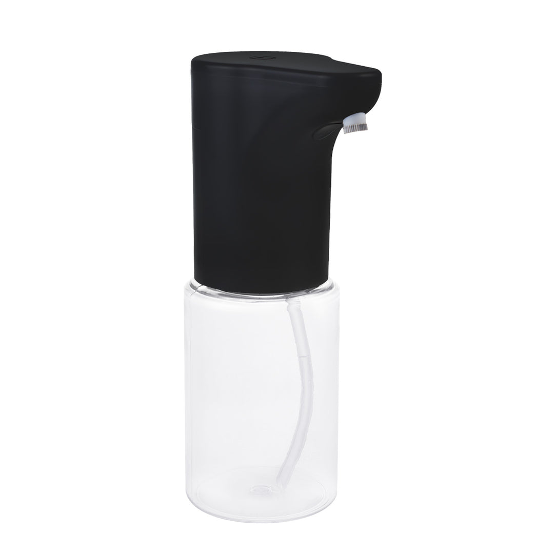 Dispensador automático Promedix, contenedor dispensador para jabones líquidos, líquidos desinfectantes, 300ml, negro, PR-540 B + 4 pilas AA Varta Industrial