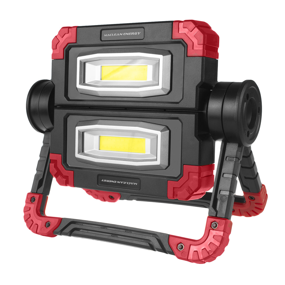 Lámpara de trabajo Maclean LED COB, 300 lm, 3 modos de iluminación, temperatura de color 6500K, MCE439 + 4 pilas Varta Industrial AA