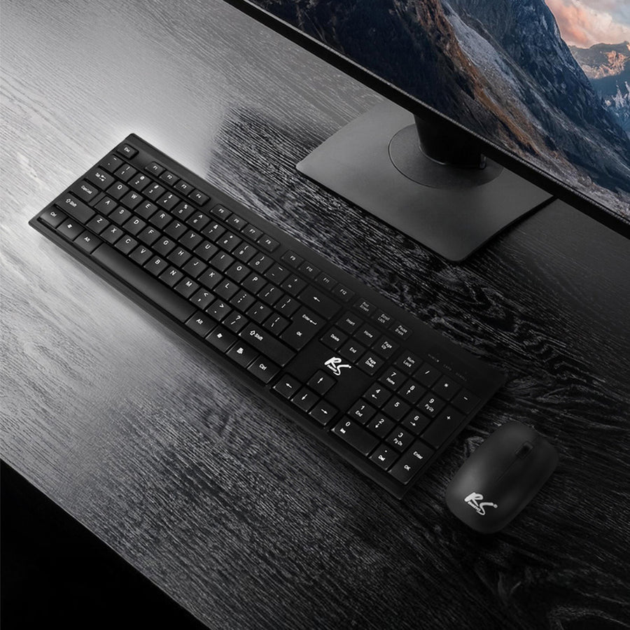 Teclado + ratón inalámbricos COMBO NanoRS, RS580 + 2 pilas alcalinas AAA Varta Industrial