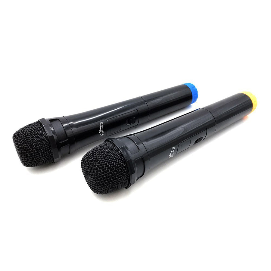 Dos micrófonos inalámbricos con receptor USB para altavoz con función karaoke, Mediatech MT395