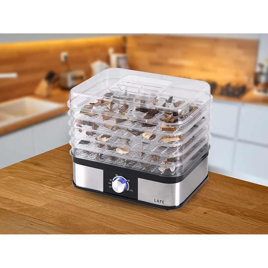 Secador de lafe, para setas, frutas, verduras, 250W, 5 tamices, control de temperatura, NutriDry