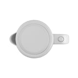 Concept RK2390 Hervidor eléctrico de plástico, 1,7L, diseño estriado, triple sistema de seguridad, filtro de sedimentos, indicador de nivel de agua, blanco