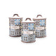 Vacaciones en Oporto Juego de recipientes de cerámica Maestro, 3 elementos, capacidad 800 ml, cierre de silicona, MR-20005-03CS
