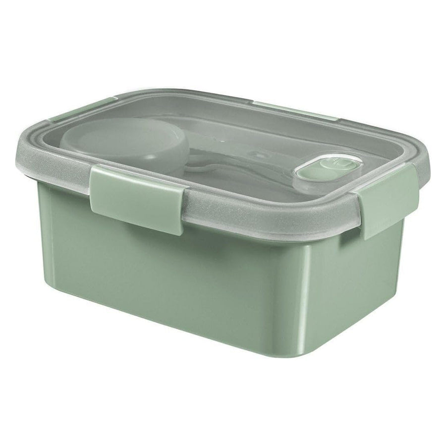 Curver Recipiente para alimentos, tapa hermética, válvula en la tapa, 100% reciclado, apto para microondas, 250003