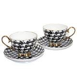 Tazas espresso 2+2 Pepite Gold Accents Porcelana, Reina Isabel