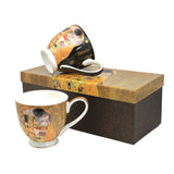 Jumbo Gustav Klimt Kiss tazas 2 piezas, Reina Isabel
