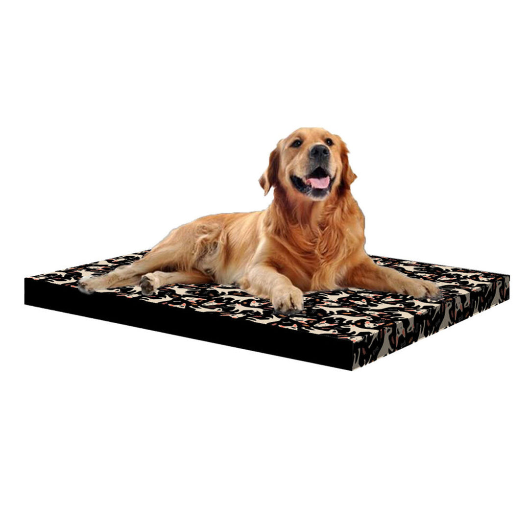 Bertoni XL perro colchón cama, espuma, cubierta impermeable, Bullteriers patrón, EE146