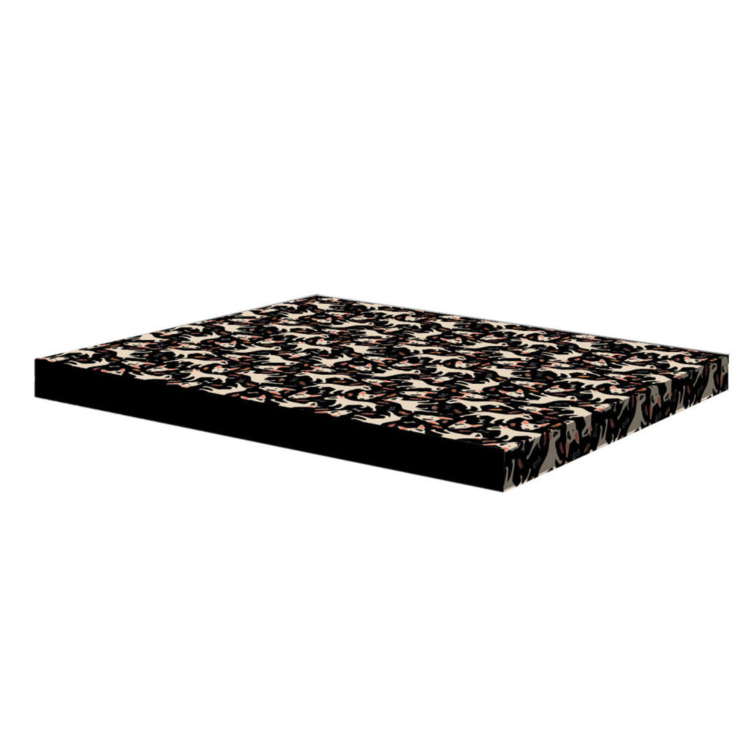 Bertoni XL perro colchón cama, espuma, cubierta impermeable, Bullteriers patrón, EE146