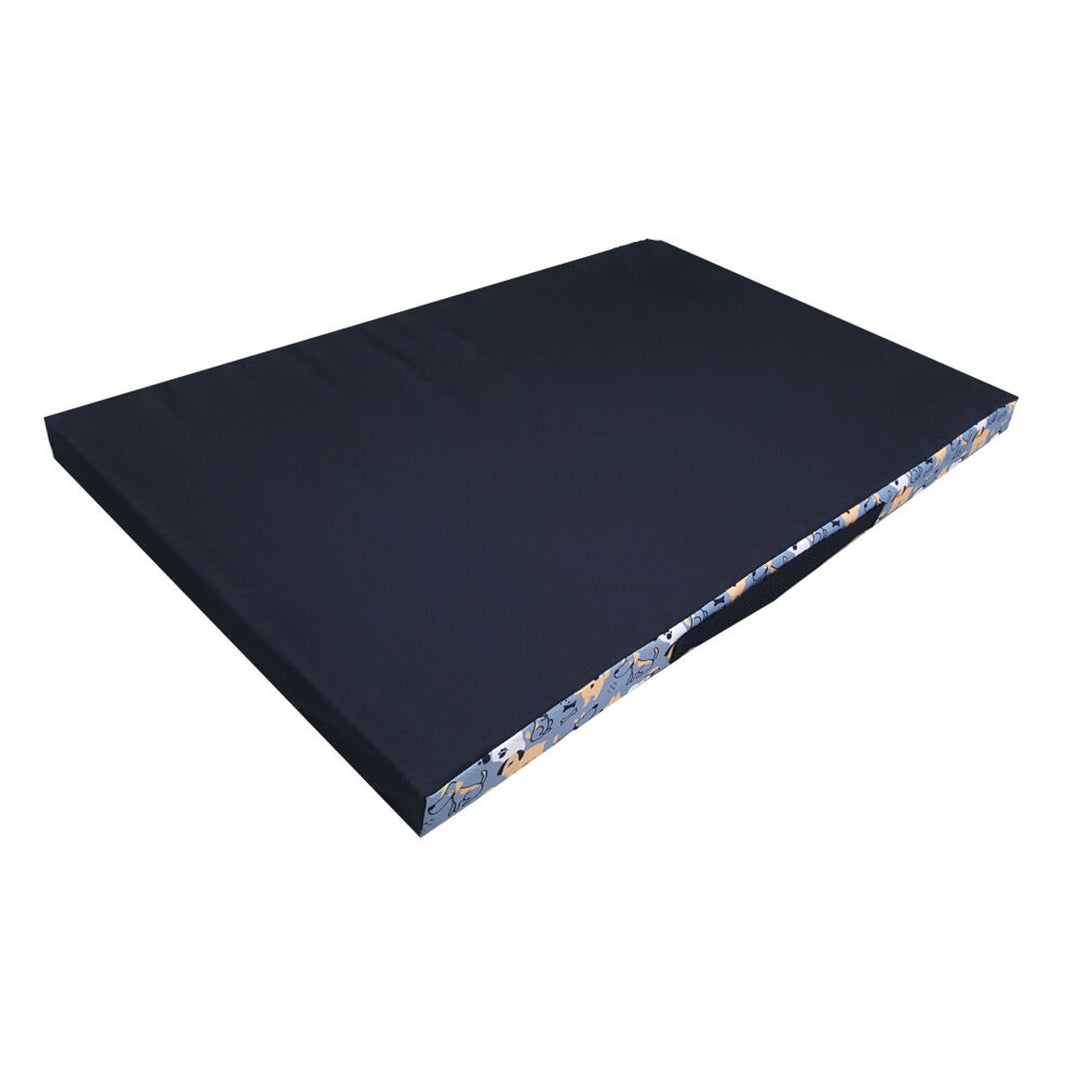 Bertoni XL colchón cama para perro, espuma, funda impermeable, estampado Perros Grises, EE146