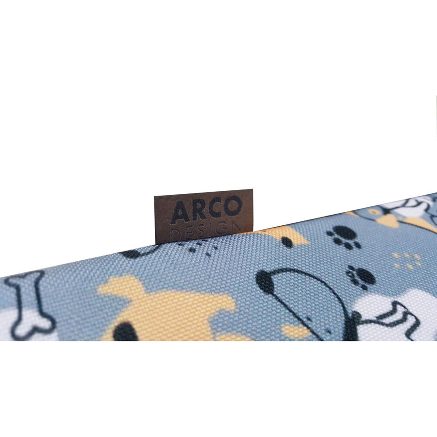 Bertoni XL colchón cama para perro, espuma, funda impermeable, estampado Perros Grises, EE146