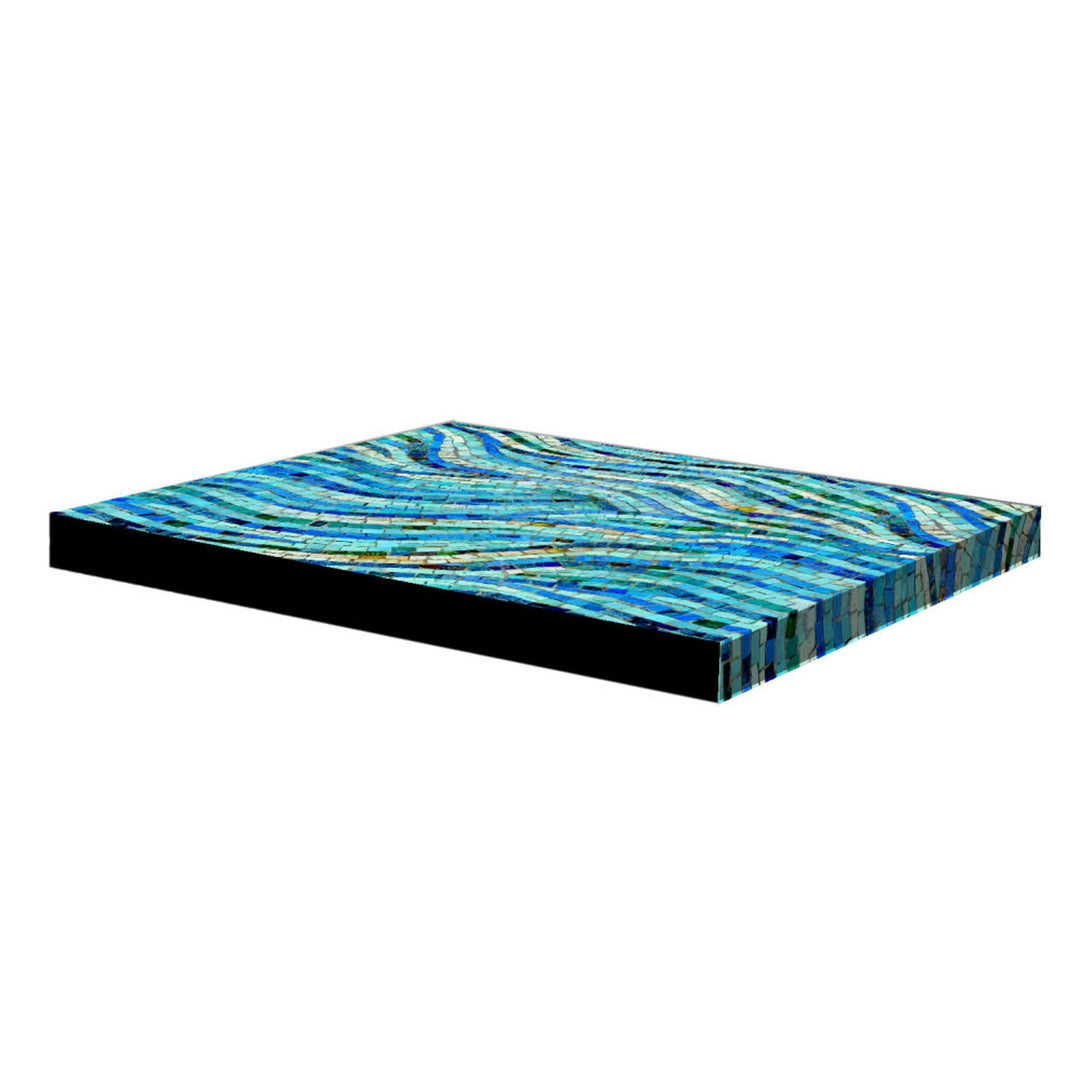 Colchón para perro Bertoni XL, espuma, funda impermeable, motivo mosaico, EE147