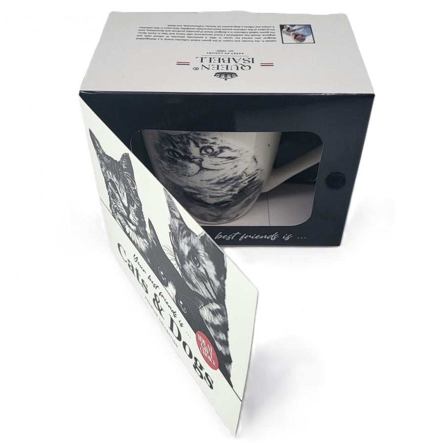 Taza de porcelana Reina Isabel, gato siberiano, 350ml, Q1-05201