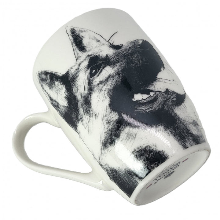 Taza de porcelana Reina Isabel, Pastor alemán, 350ml, Q1-05232