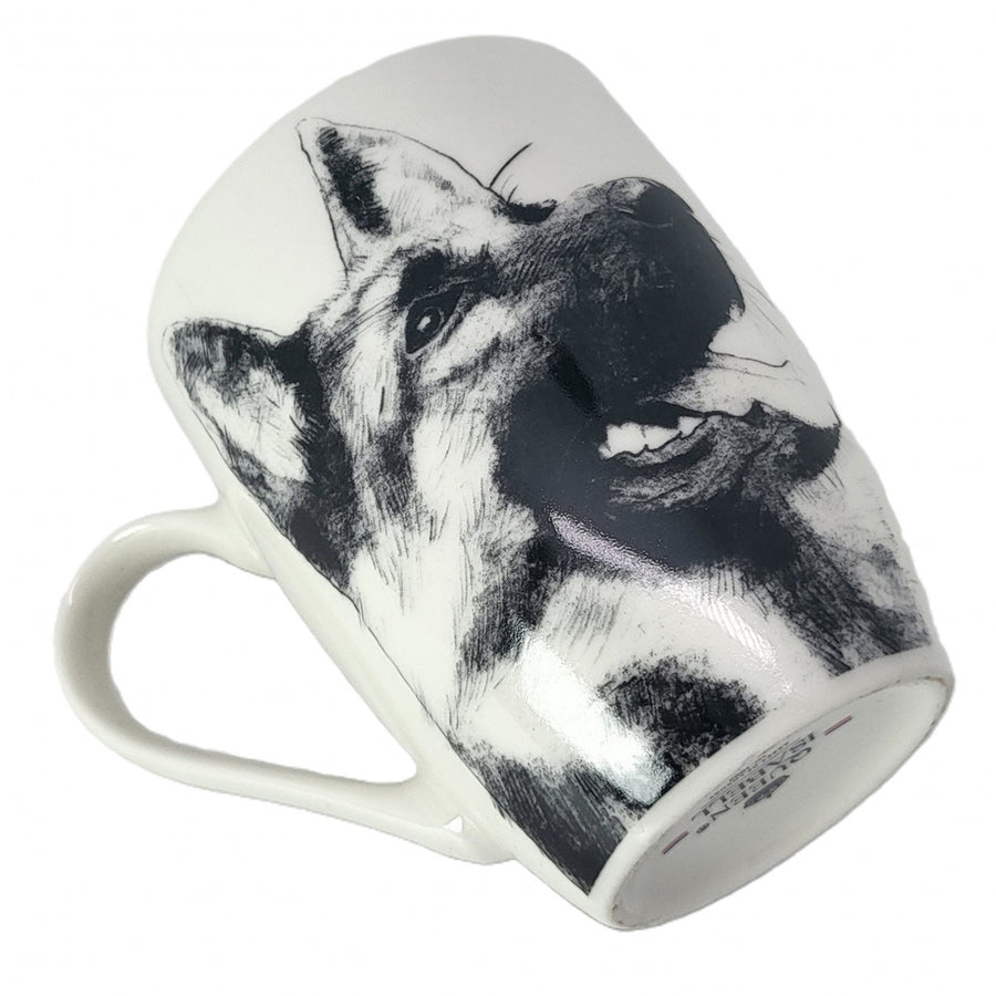 Taza de porcelana Reina Isabel, Pastor alemán, 350ml, Q1-05232
