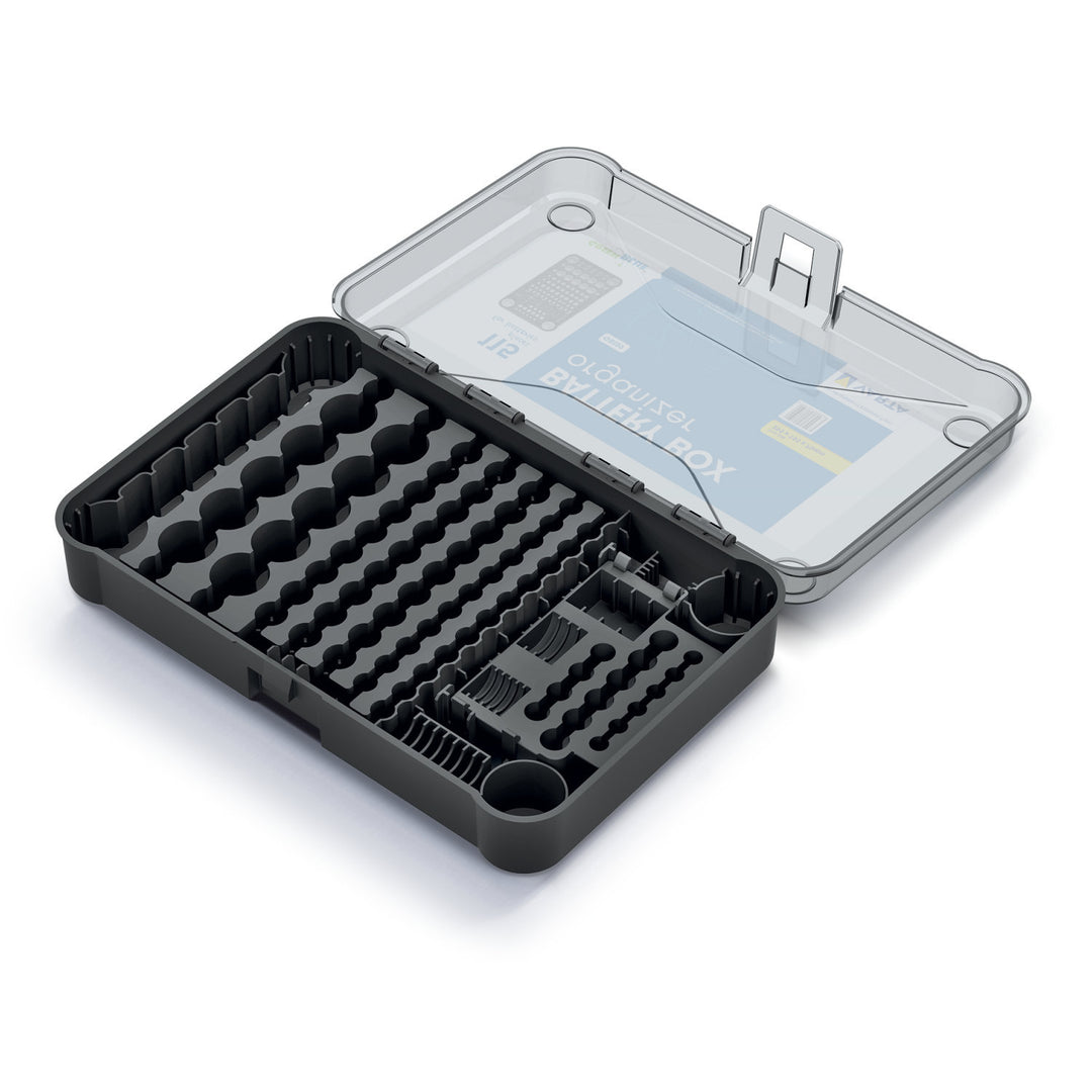 Organizador de pilas GreenBlue, tapa transparente, 115 espacios, Varta Box GB189, 3 piezas