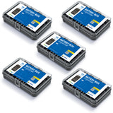 Organizador de pilas GreenBlue, tapa transparente, 115 espacios, Varta Box GB189, 5 unidades