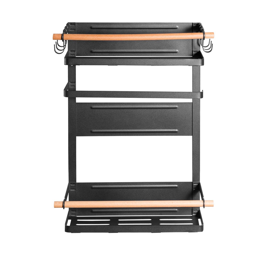 Estante magnético Maclean para frigorífico/lavadora, negro, 12 kg máx., MC-910, 2 piezas