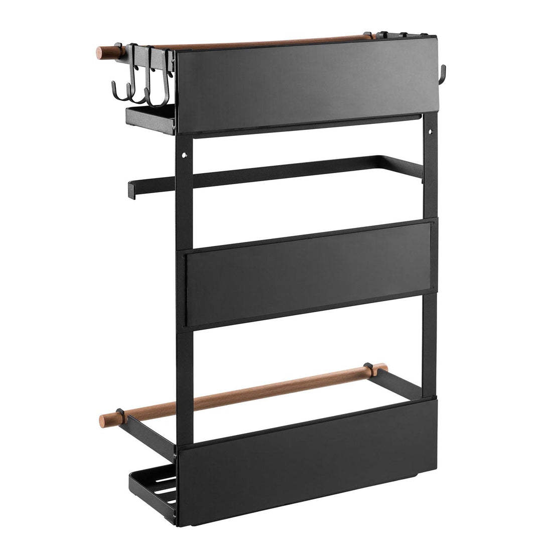 Estante magnético Maclean para frigorífico/lavadora, negro, 12 kg máx., MC-910, 4 piezas