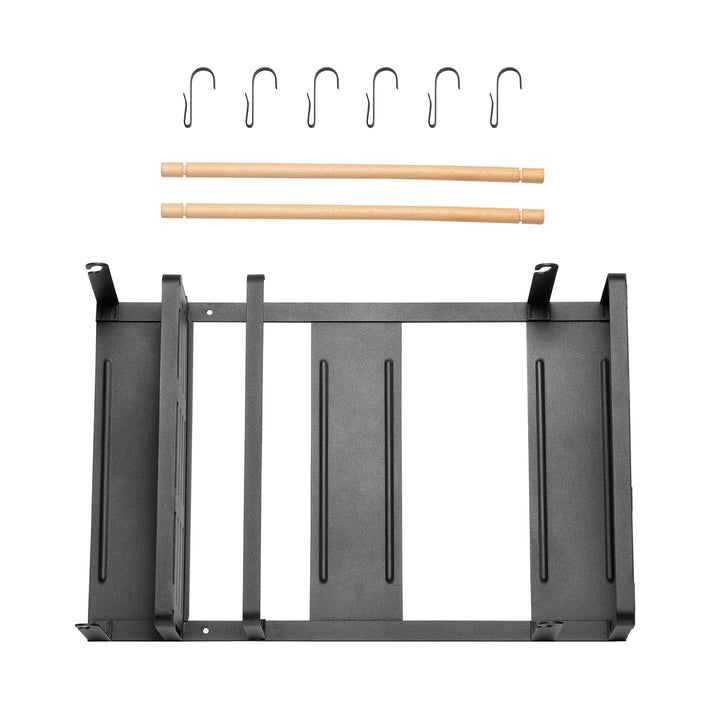 Estante magnético Maclean para frigorífico/lavadora, negro, 12 kg máx., MC-910, 4 piezas