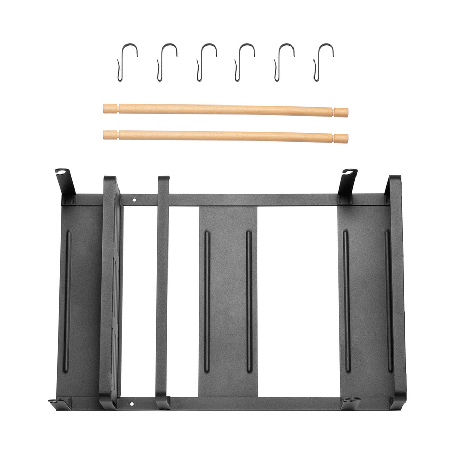 Estante magnético Maclean para frigorífico/lavadora, negro, 12 kg máx., MC-910, 4 piezas