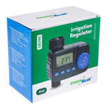 Controlador electrónico de riego GreenBlue, programador, fuente de alimentación 2x1,5V AA, GB390 + 2x pila alcalina Varta Industrial AA