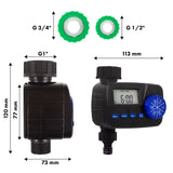 Controlador electrónico de riego GreenBlue, programador, fuente de alimentación 2x1,5V AA, GB390 + 2x pila alcalina Varta Industrial AA