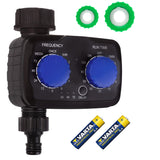 Controlador electrónico de riego GreenBlue, programador, fuente de alimentación 2x 1,5V AA, GB391 + 2x pilas alcalinas Varta Industrial AA