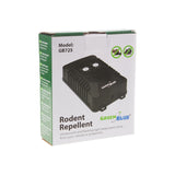 Ahuyentador de roedores y martas GreenBlue GB725 con ultrasonidos y LED + 4 pilas AA Varta Industrial